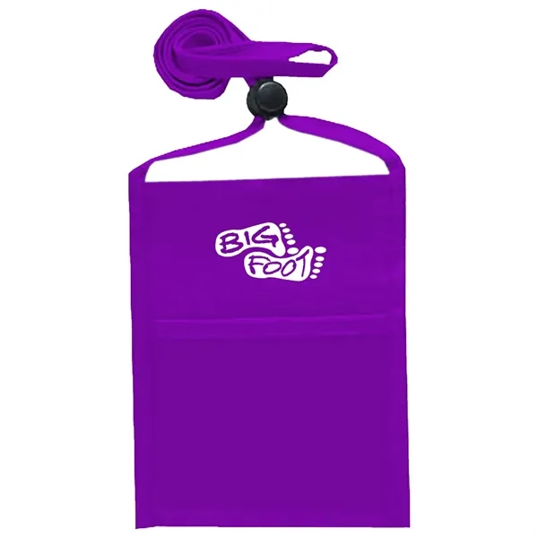 Single pocket wallet with front clear window, zipper closure and adjustable... from ASI 39552 BEL Promo