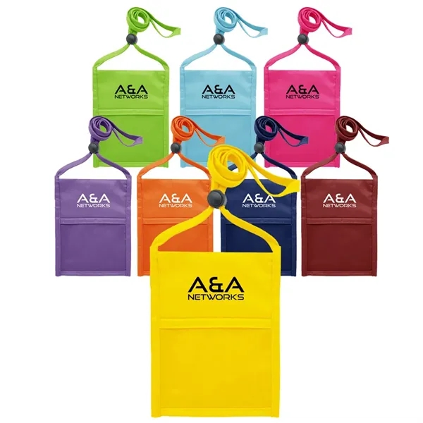 Neck wallet with zipper pocket and pen holder.... from ASI 39552 BEL Promo