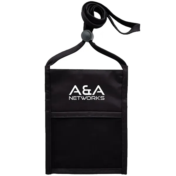 Neck wallet with zipper pocket and pen holder.... from ASI 39552 BEL Promo