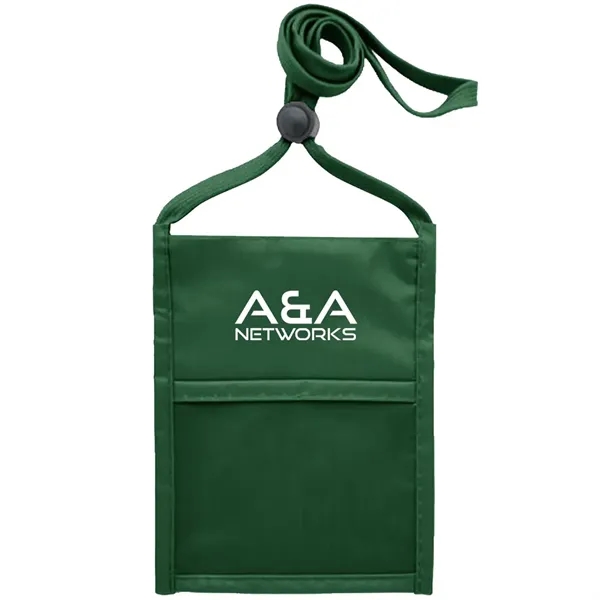 Neck wallet with zipper pocket and pen holder.... from ASI 39552 BEL Promo