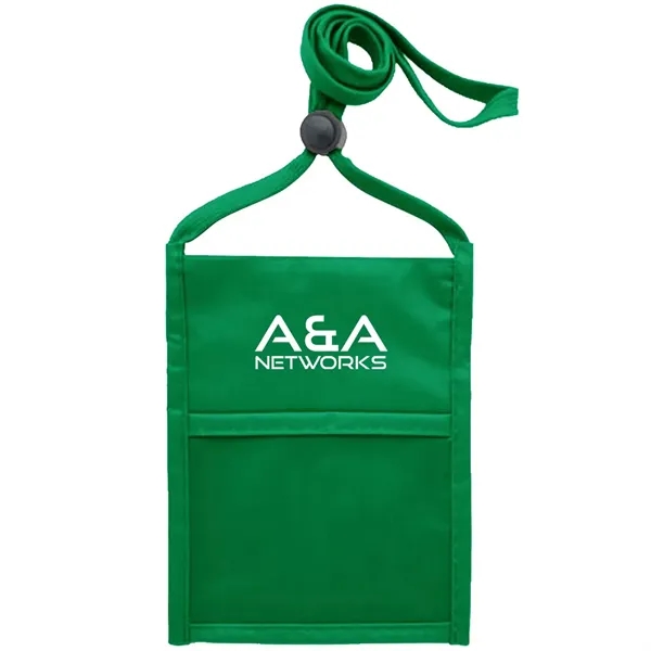 Neck wallet with zipper pocket and pen holder.... from ASI 39552 BEL Promo