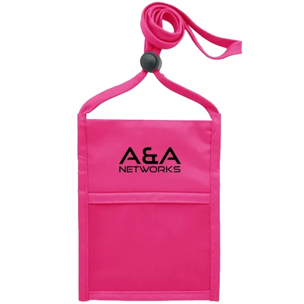 Neck wallet with zipper pocket and pen holder.... from ASI 39552 BEL Promo