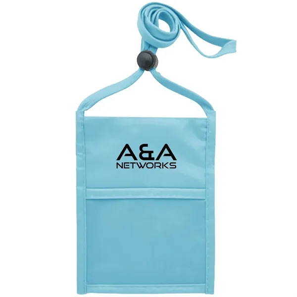 Neck wallet with zipper pocket and pen holder.... from ASI 39552 BEL Promo