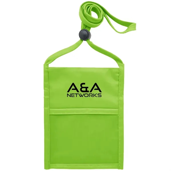 Neck wallet with zipper pocket and pen holder.... from ASI 39552 BEL Promo