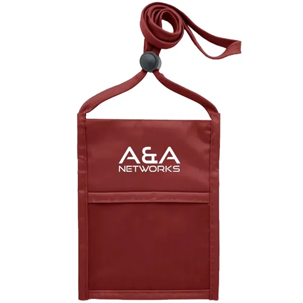 Neck wallet with zipper pocket and pen holder.... from ASI 39552 BEL Promo