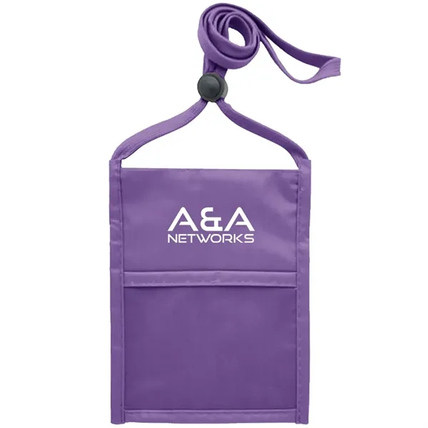 Neck wallet with zipper pocket and pen holder.... from ASI 39552 BEL Promo