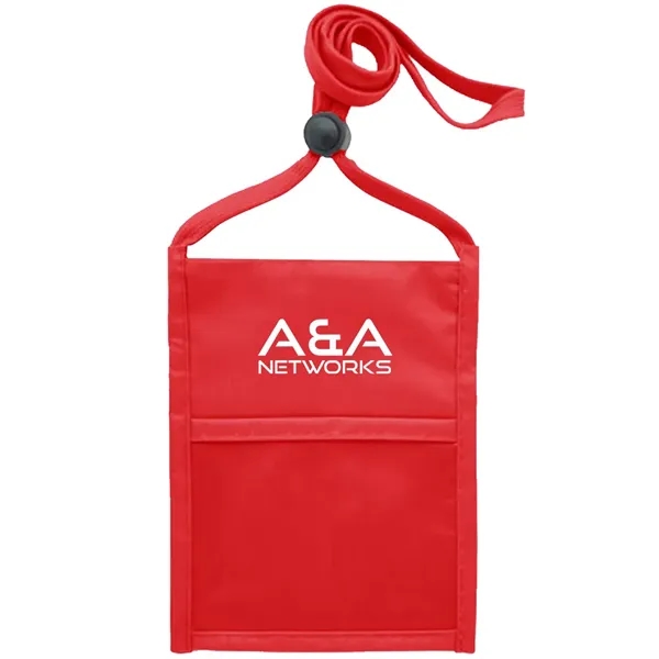 Neck wallet with zipper pocket and pen holder.... from ASI 39552 BEL Promo