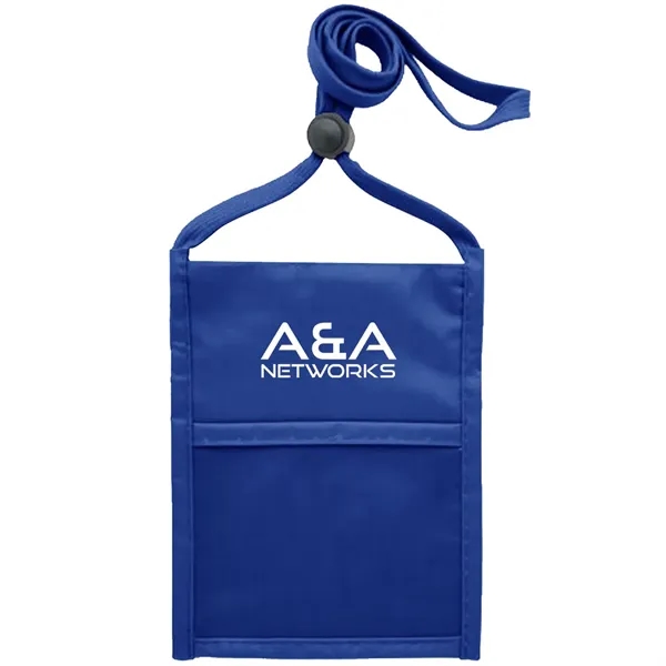 Neck wallet with zipper pocket and pen holder.... from ASI 39552 BEL Promo