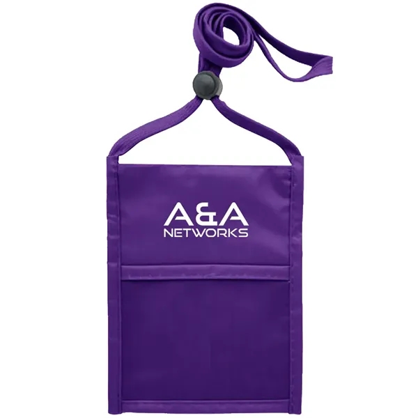 Neck wallet with zipper pocket and pen holder.... from ASI 39552 BEL Promo