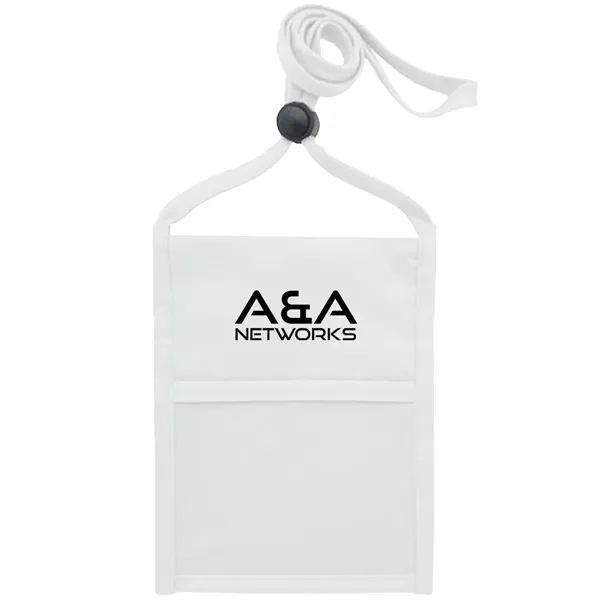 Neck wallet with zipper pocket and pen holder.... from ASI 39552 BEL Promo