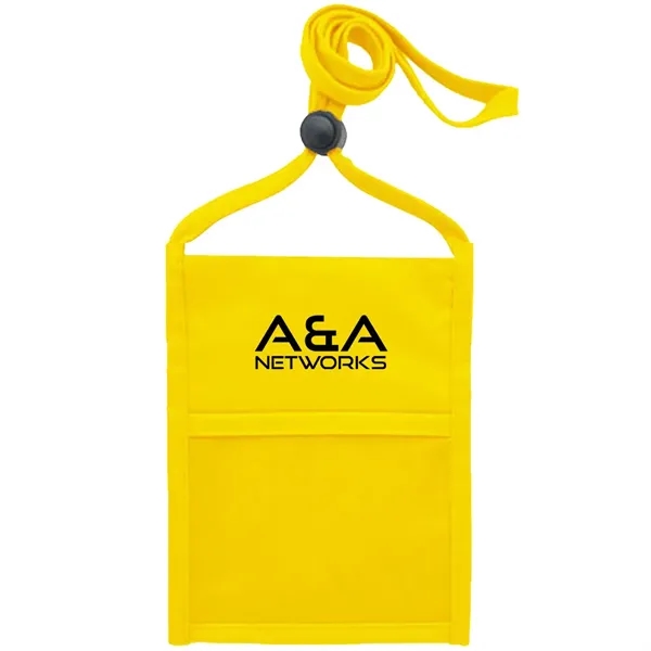 Neck wallet with zipper pocket and pen holder.... from ASI 39552 BEL Promo