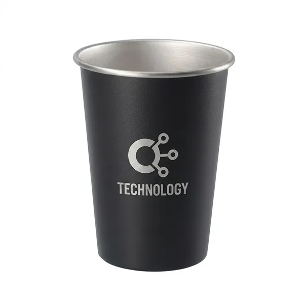 12oz seamless stainless steel camping cup with stackable design and custom... from ASI 72657 Active Life Promo / Active Life Ingrain