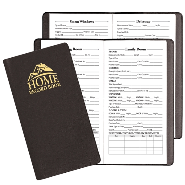 Saddle-stitched, Home Record Book with a Continental cover... from ASI 76575 Payne Publishers Inc