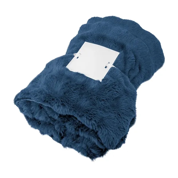 Faux Fur rPET Bubble Blanket... from ASI 61125 Hit Promotional Products
