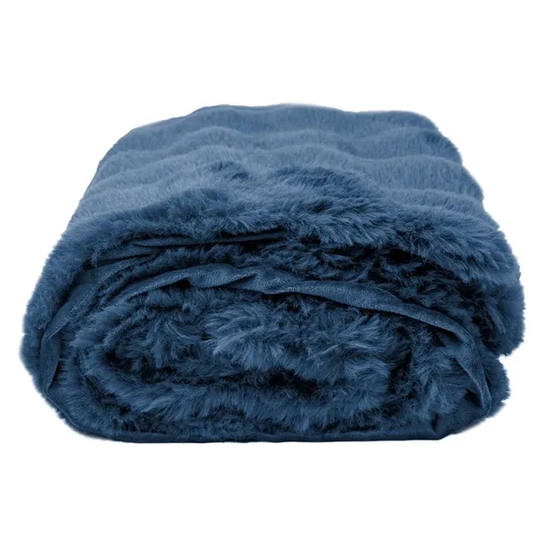 Faux Fur rPET Bubble Blanket... from ASI 61125 Hit Promotional Products