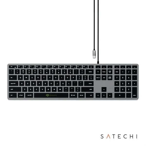 The Satechi Slim W3 Wired Backlit Keyboard is designed for Mac... from ASI 84592 St Regis Group