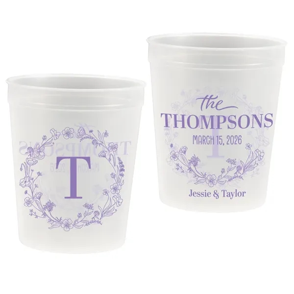 16 oz. Smooth Custom Wedding Cup