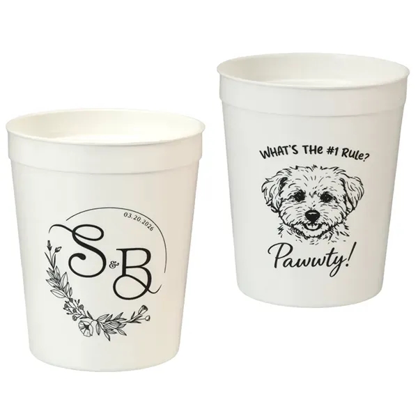 16 oz. Smooth Custom Wedding Cup