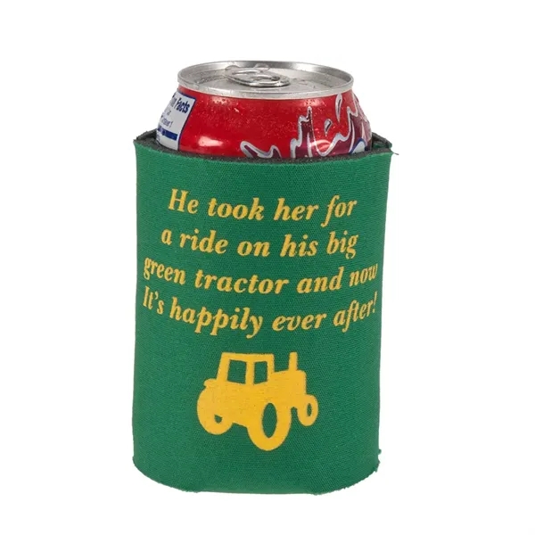 Custom Screen Printed Wedding Can Cooler