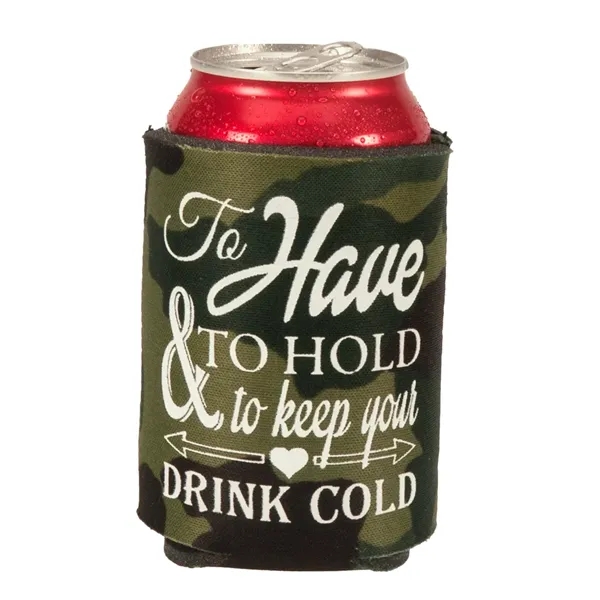 Custom Screen Printed Wedding Can Cooler