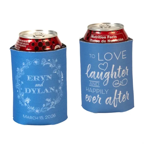 Full Color Wedding Can Cooler