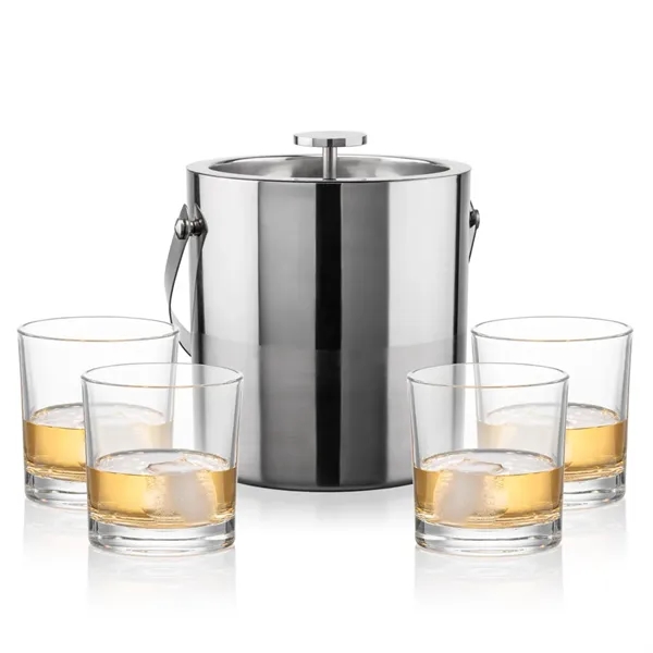 The Catania Ice Bucket with On-the-Rocks Set brings refined style and... from ASI 84592 St Regis Group