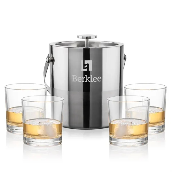 The Catania Ice Bucket with On-the-Rocks Set brings refined style and... from ASI 84592 St Regis Group