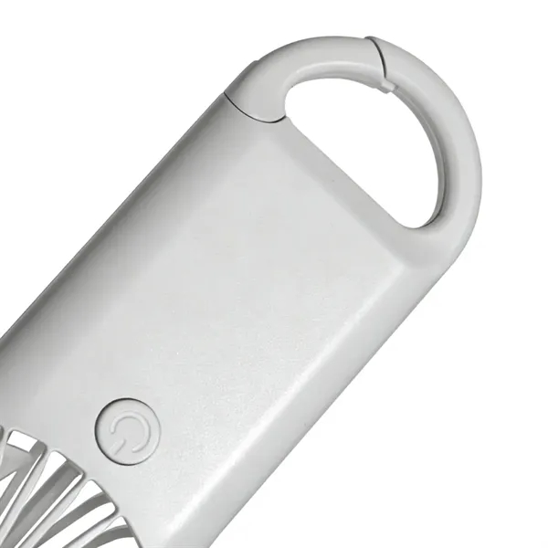 Handheld mini fan with carabiner clip and batteries... from ASI 57655 STOPNGO Line