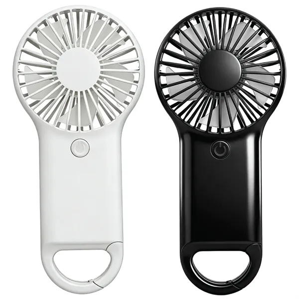 Handheld mini fan with carabiner clip and batteries... from ASI 57655 STOPNGO Line