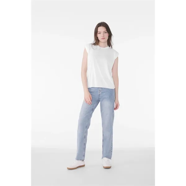BELLA+CANVAS Women's Flowy Muscle Tee with Rolled Cuffs... from ASI 84863 SanMar