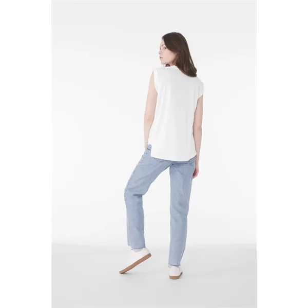 BELLA+CANVAS Women's Flowy Muscle Tee with Rolled Cuffs... from ASI 84863 SanMar
