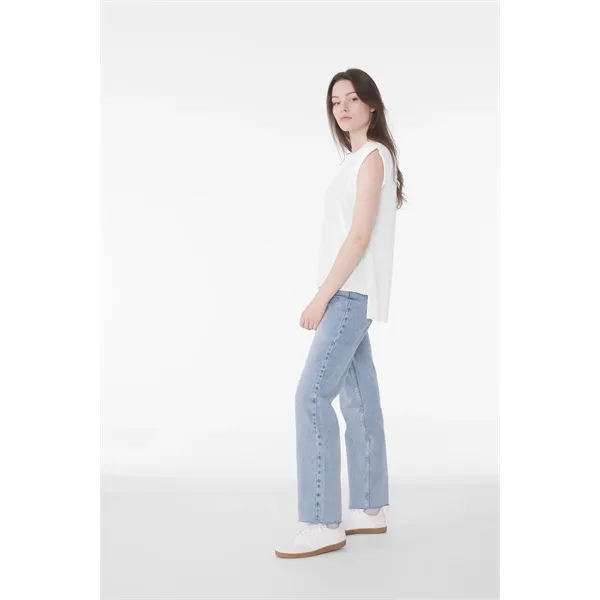 BELLA+CANVAS Women's Flowy Muscle Tee with Rolled Cuffs... from ASI 84863 SanMar
