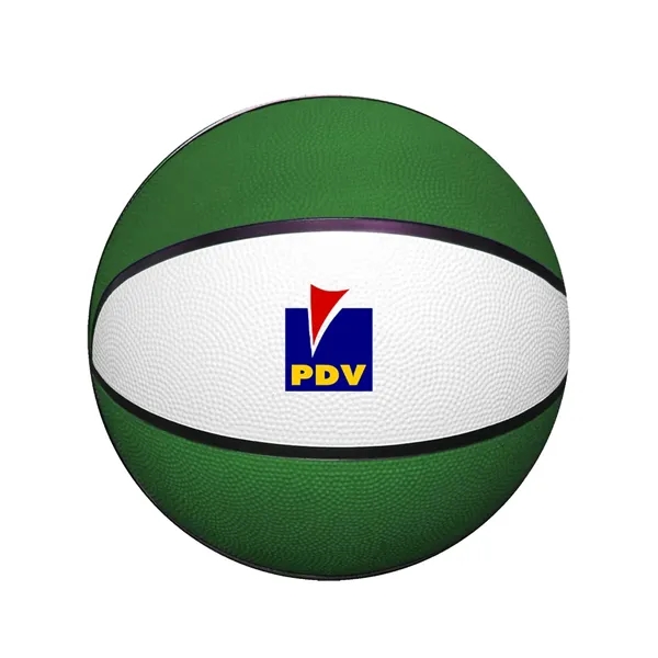 7" Mid-Size Two Tone Rubber Basketball with athletic valve.... from ASI 98360 WOWLine
