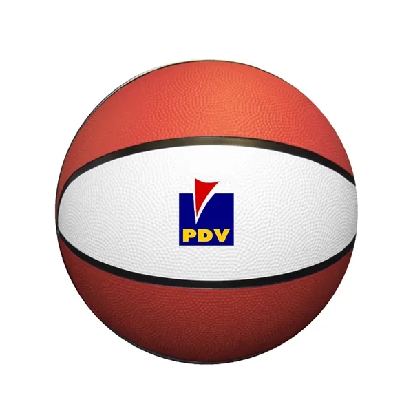 7" Mid-Size Two Tone Rubber Basketball with athletic valve.... from ASI 98360 WOWLine