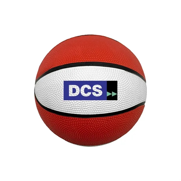 5" Mini Two-Tone Rubber Basketball... from ASI 98360 WOWLine