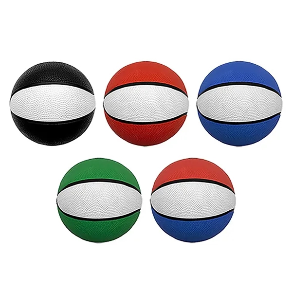 5" Mini Two-Tone Rubber Basketball... from ASI 98360 WOWLine