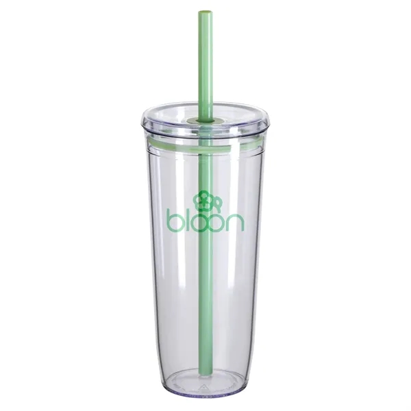 20 oz Recycled Acrylic Straw Tumbler... from ASI 36730 Ariel Premium Supply Inc