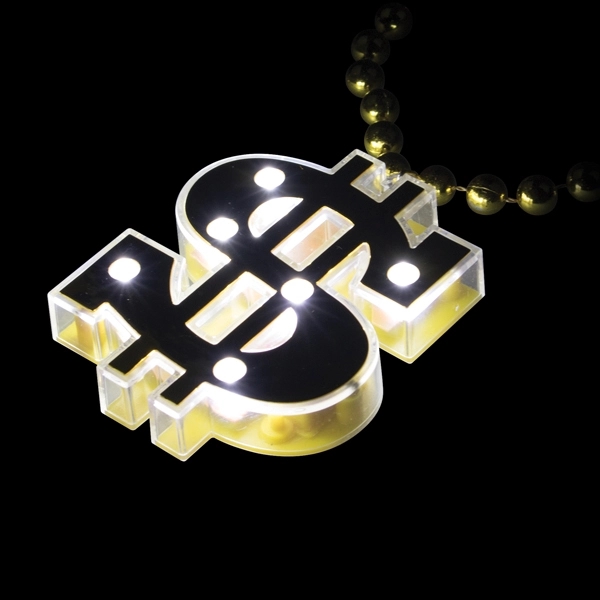 Dollar sign shaped light up necklace. Blank.... from ASI 98360 WOWLine / WOWLine®