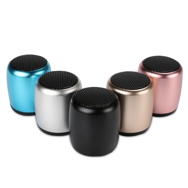 Mini Wireless Bluetooth Speaker of Aluminium with 1 color of silkscreen... from ASI 37218 Athena Promo (tm)