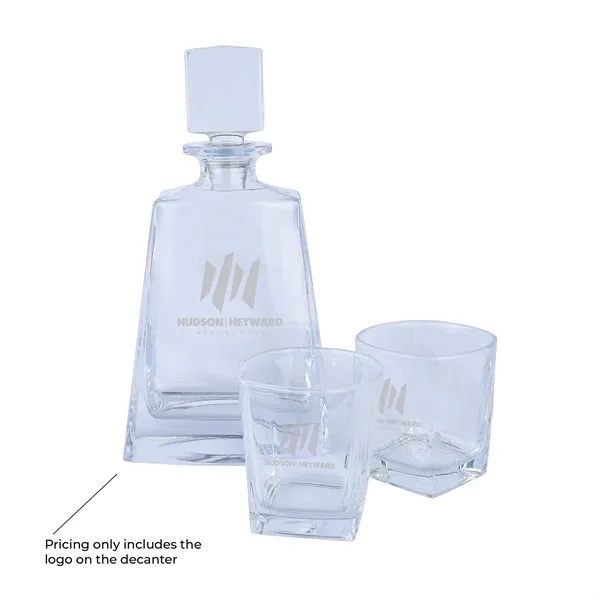 Wellington Baron Whiskey Decanter & Glasses Set... from ASI 67866 Logomark/Valumark