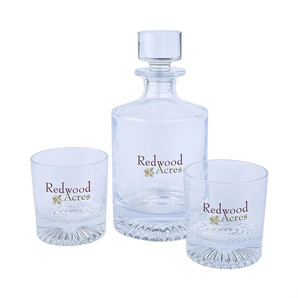 Wellington Kingsley Whiskey Decanter & Glasses Set... from ASI 67866 Logomark/Valumark