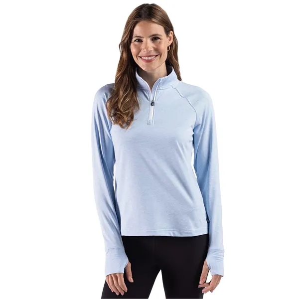 Cutter & Buck Adapt Recycled Soft Knit Stripe Womens Quar...... from ASI 47965 Cutter & Buck