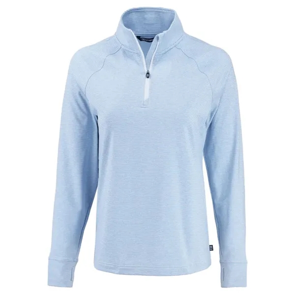 Cutter & Buck Adapt Recycled Soft Knit Stripe Womens Quar...... from ASI 47965 Cutter & Buck