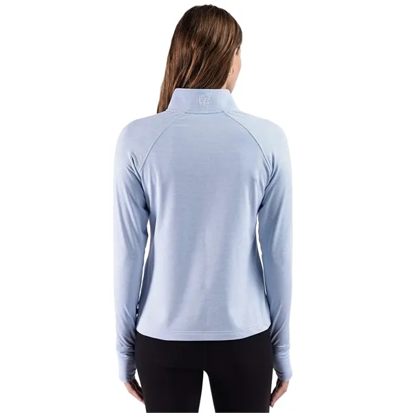 Cutter & Buck Adapt Recycled Soft Knit Stripe Womens Quar...... from ASI 47965 Cutter & Buck