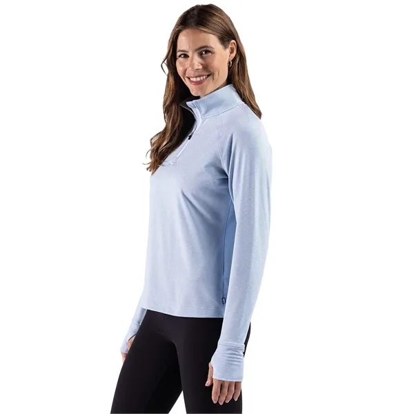 Cutter & Buck Adapt Recycled Soft Knit Stripe Womens Quar...... from ASI 47965 Cutter & Buck