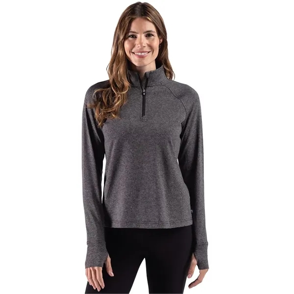 Cutter & Buck Adapt Recycled Soft Knit Stripe Womens Quar...... from ASI 47965 Cutter & Buck