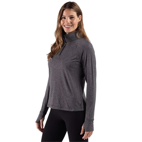 Cutter & Buck Adapt Recycled Soft Knit Stripe Womens Quar...... from ASI 47965 Cutter & Buck