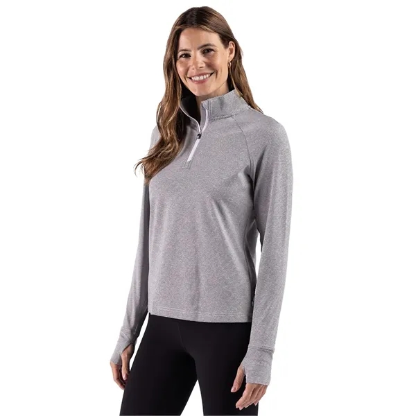 Cutter & Buck Adapt Recycled Soft Knit Stripe Womens Quar...... from ASI 47965 Cutter & Buck