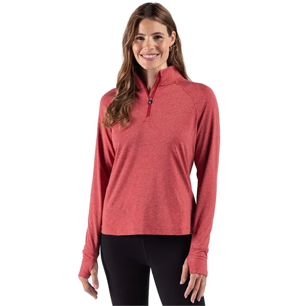 Cutter & Buck Adapt Recycled Soft Knit Stripe Womens Quar...... from ASI 47965 Cutter & Buck