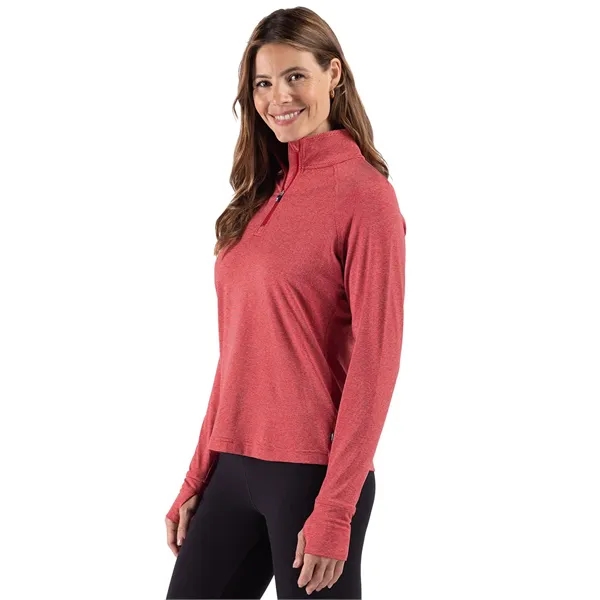 Cutter & Buck Adapt Recycled Soft Knit Stripe Womens Quar...... from ASI 47965 Cutter & Buck